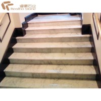 Best Prices Nature Stone White Beige Grey Marble Stair Treads And Risers